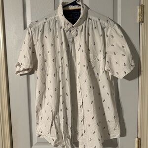 Men's White Short Sleeve Shirt